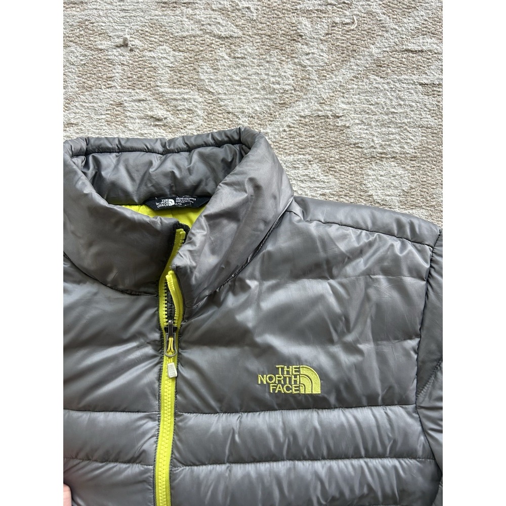The North Face Jacket Mens Large Gray 550 Down Puffer Full Zip Insulated Winter - Picture 2 of 10
